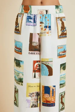 Sale Alabama Cadmus Postcard Pajamasin Silk Twill Pajamas