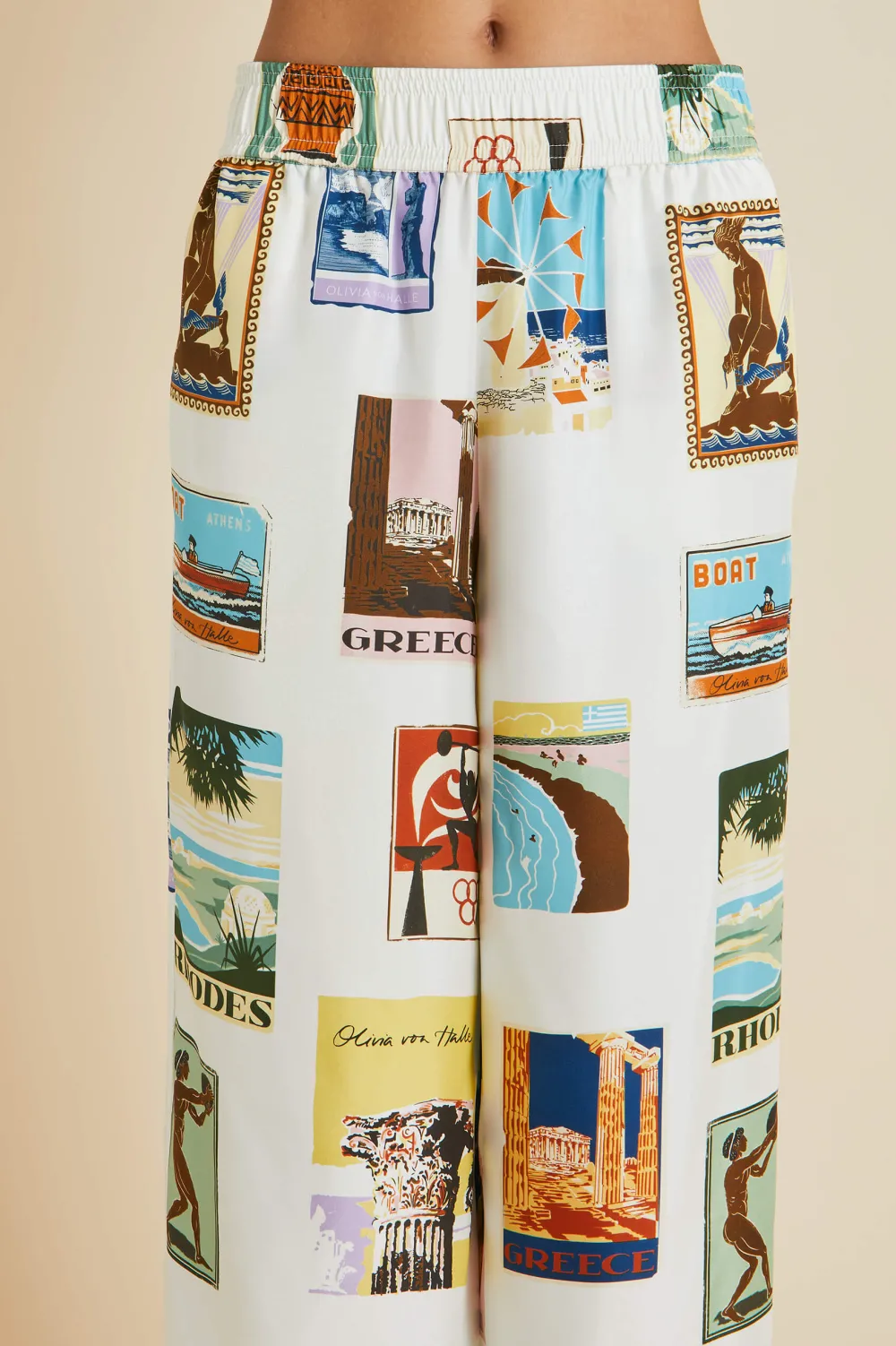 Sale Alabama Cadmus Postcard Pajamasin Silk Twill Pajamas