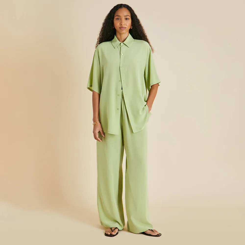 Store Alabama Pajamasin Silk Crêpe de Chine Pajamas