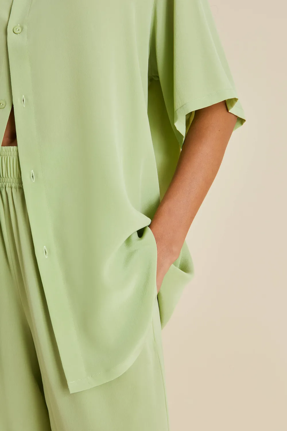 Store Alabama Pajamasin Silk Crêpe de Chine Pajamas