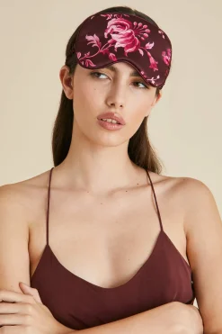 Discount Audrey Aphrodite Floral Eye Maskin Silk Satin Eye Masks