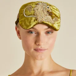 Discount Audrey August Gold Embellished Eye Maskin Silk Velvet Eye Masks