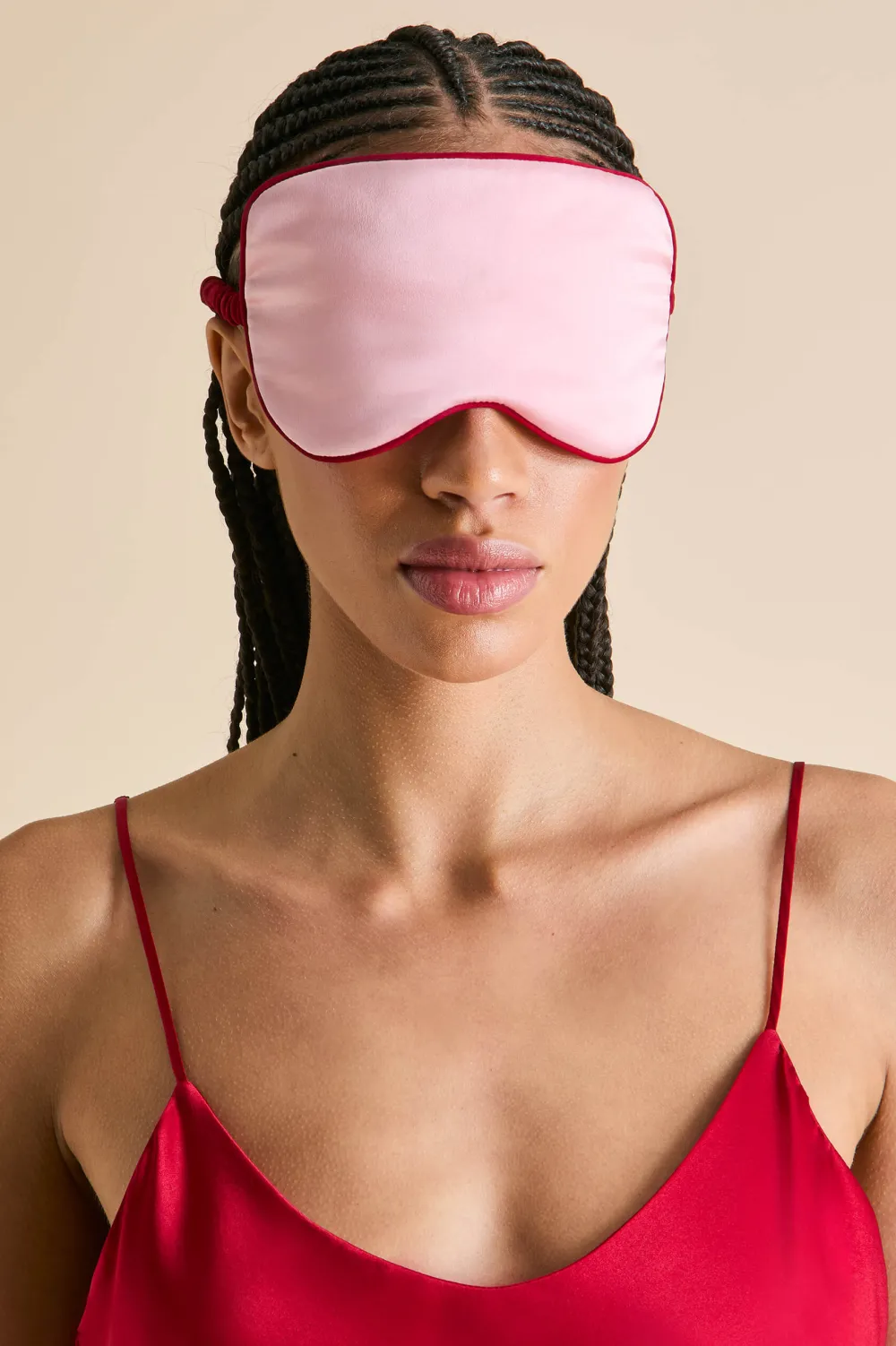 Fashion Audrey Blush Eye Maskin Silk Satin Eye Masks