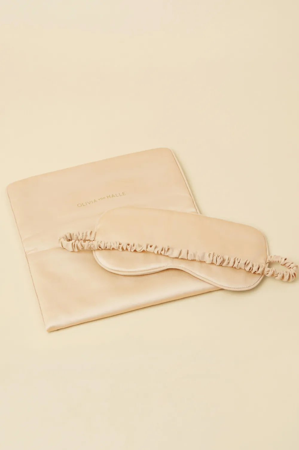 Discount Audrey Celestine Caramel Embellished Eye Maskin Sandwashed Silk Eye Masks