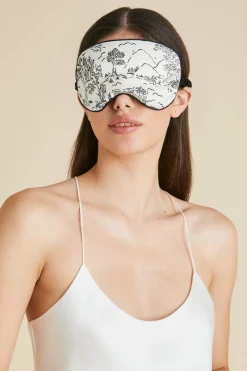 Best Audrey Dioscuri Toile de Jouy Eye Maskin Silk Satin Eye Masks