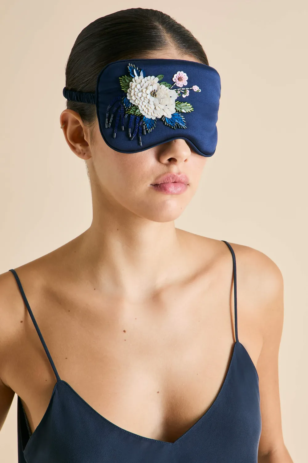 Best Audrey Harmonies Embellished Eye Maskin Silk Satin Eye Masks