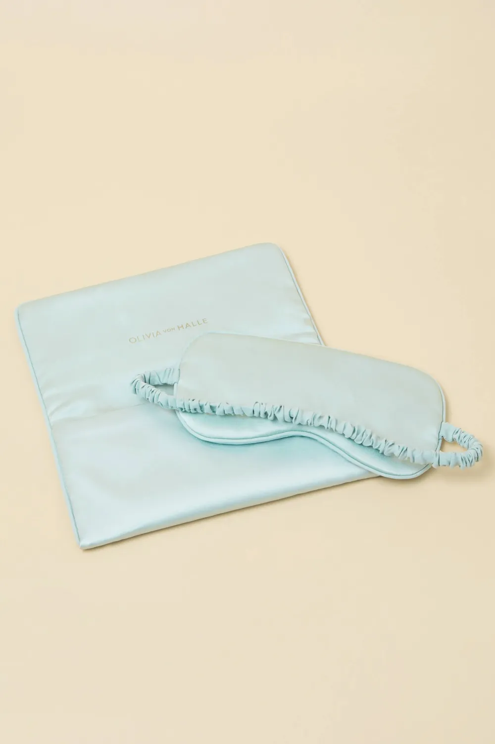 Flash Sale Audrey Incantation Blue Embellished Eye Maskin Sandwashed Silk Eye Masks