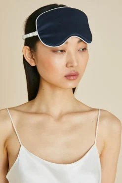 Fashion Audrey Ivory Eye Maskin Silk Satin Eye Masks