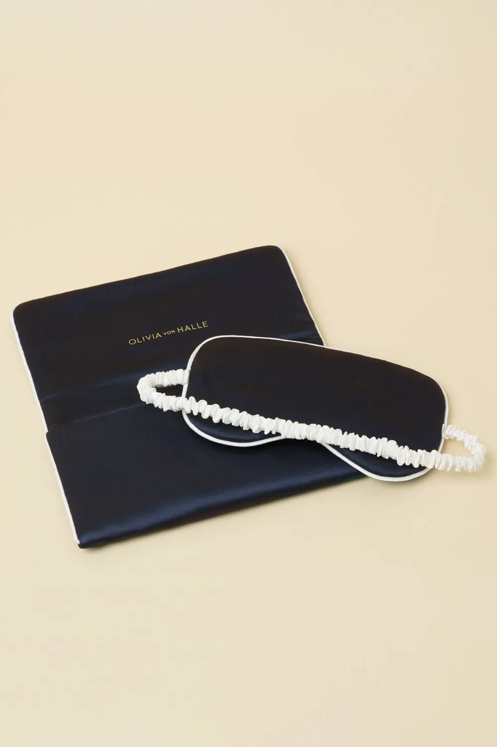 Fashion Audrey Ivory Eye Maskin Silk Satin Eye Masks