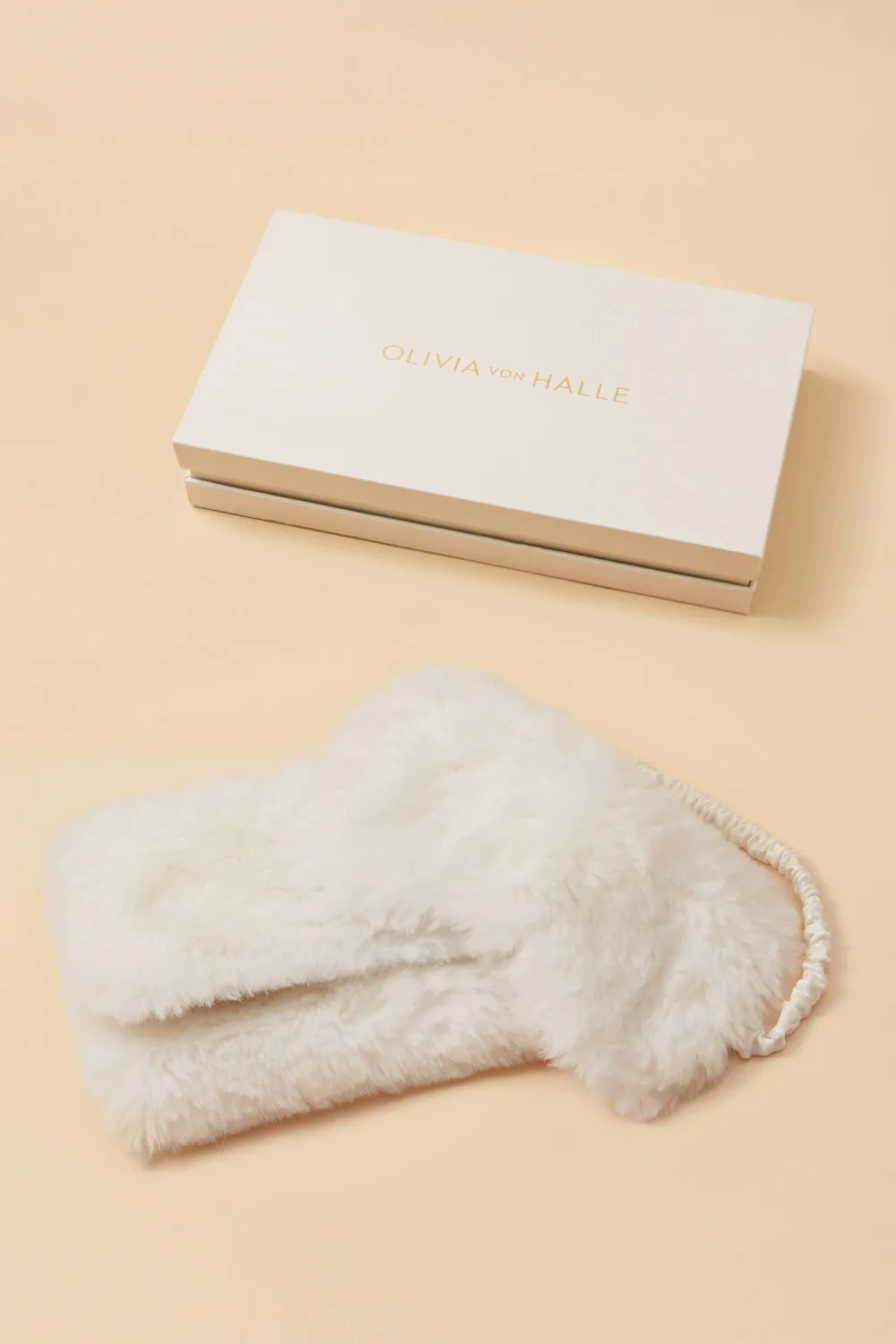 Flash Sale Audrey Snow White Eye Maskin Faux Fur Eye Masks