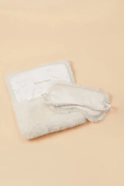 Flash Sale Audrey Snow White Eye Maskin Faux Fur Eye Masks