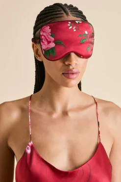 Best Sale Audrey Tardieu Floral Eye Maskin Silk Satin Eye Masks