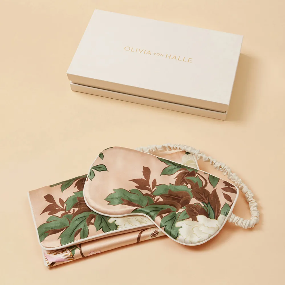 Outlet Audrey Tirtoff Floral Eye Maskin Silk Satin Eye Masks