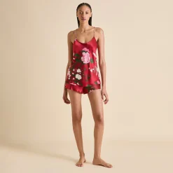 Clearance Bella Tardieu Floral Camisole Setin Silk Satin Pajamas|Camisole Sets