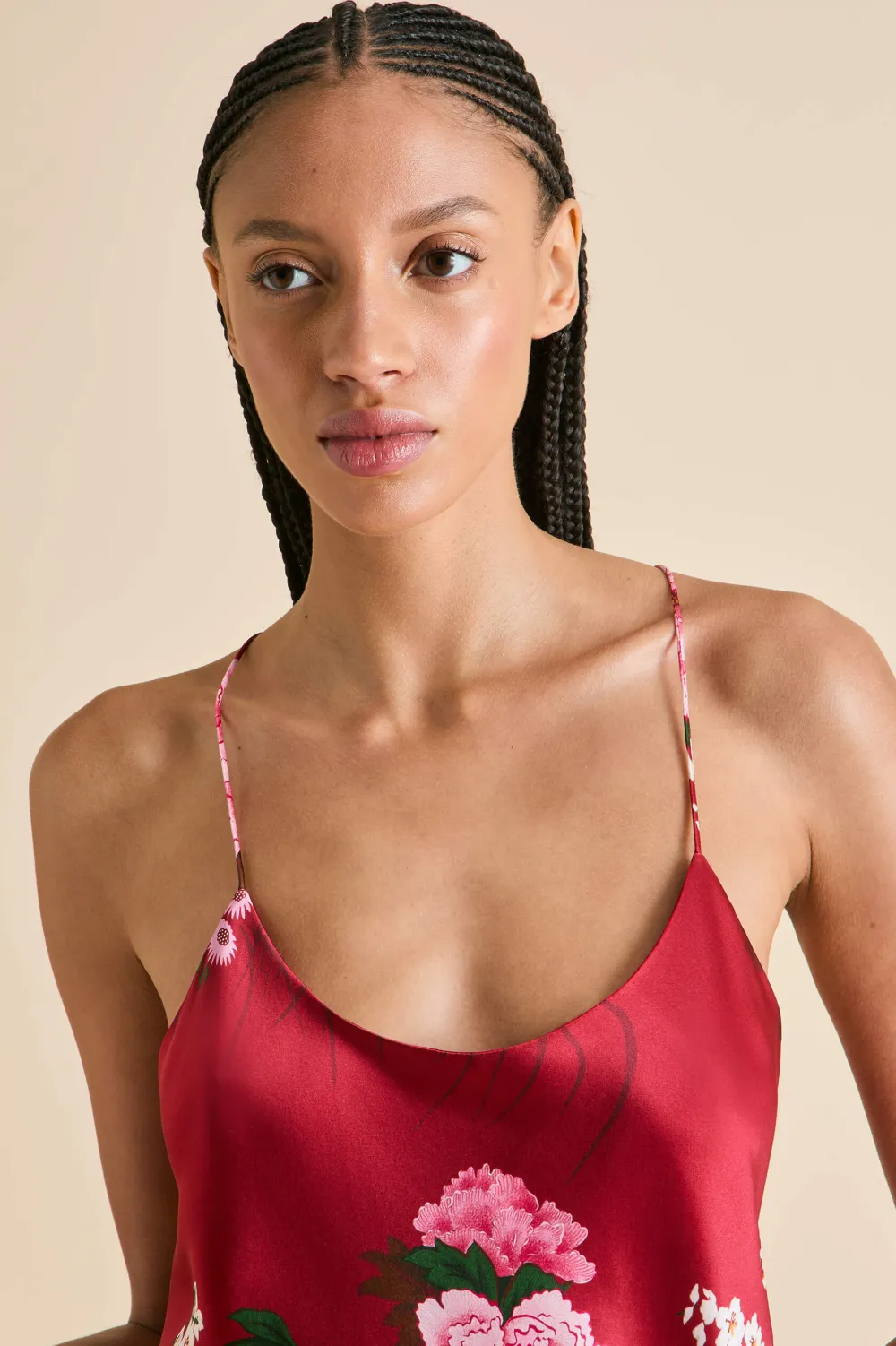 Clearance Bella Tardieu Floral Camisole Setin Silk Satin Pajamas|Camisole Sets