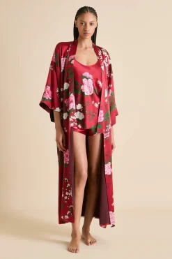 Clearance Bella Tardieu Floral Camisole Setin Silk Satin Pajamas|Camisole Sets
