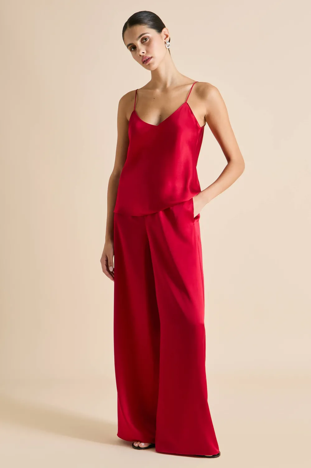 Online Bliss Ruby Camisole Setin Silk Satin Camisole Sets|Pajamas