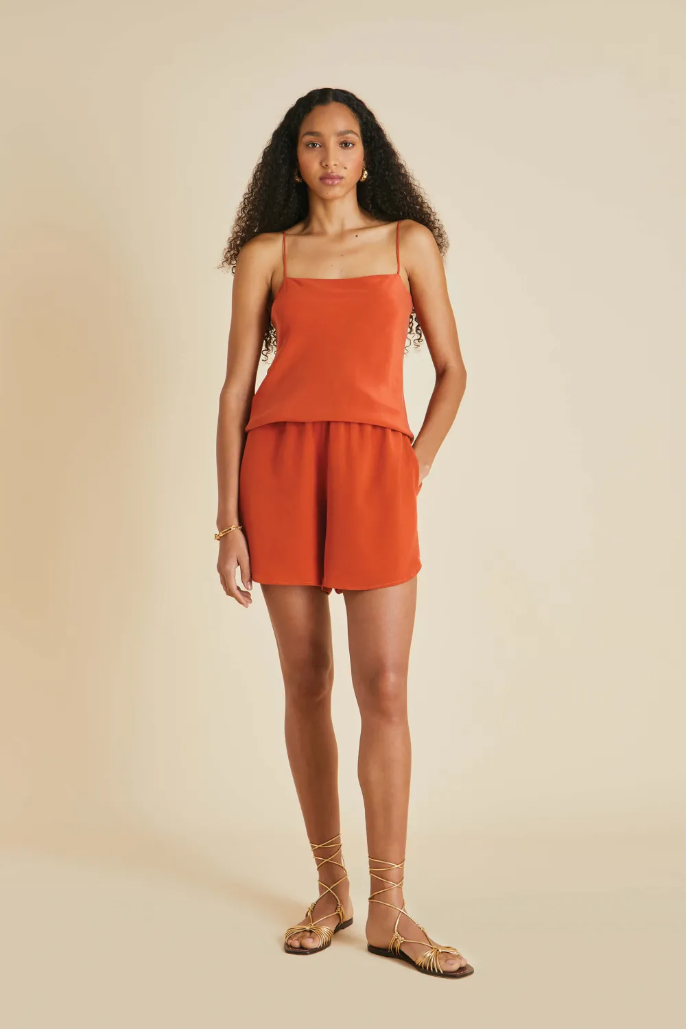 Sale Calypso Camisole Setin Silk Crêpe de Chine Camisole Sets|Pajamas
