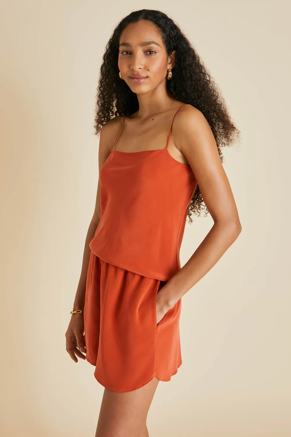 Sale Calypso Camisole Setin Silk Crêpe de Chine Camisole Sets|Pajamas
