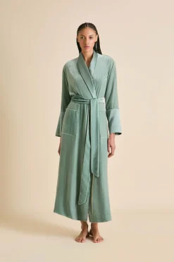 Cheap Capability Ash Robein Silk Velvet Robes