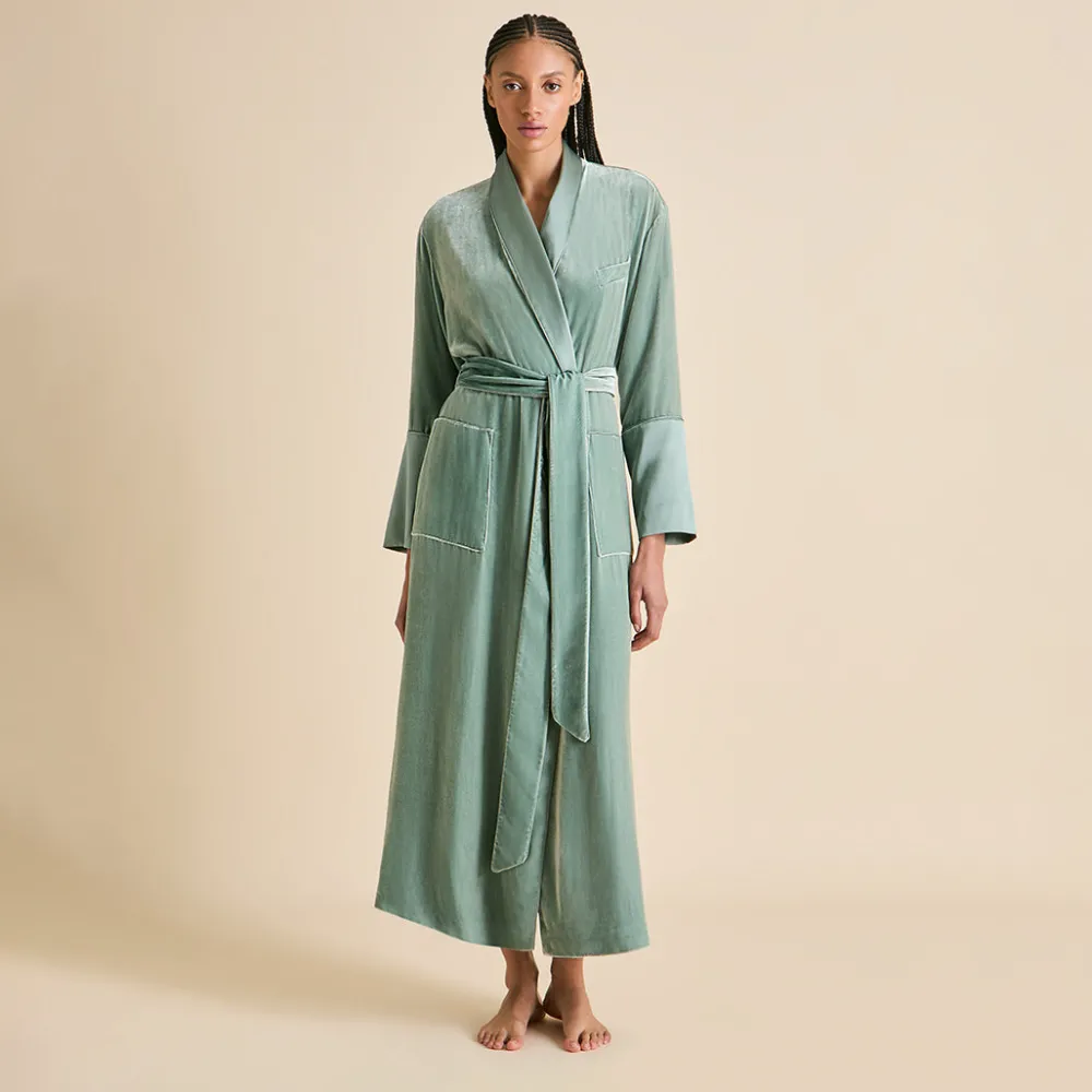 Cheap Capability Ash Robein Silk Velvet Robes