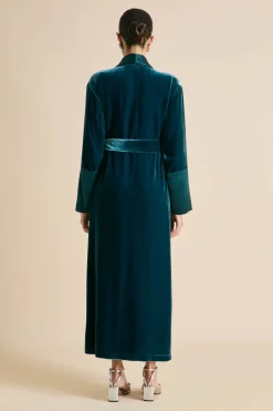 Discount Capability Ocean Robein Silk Velvet Robes