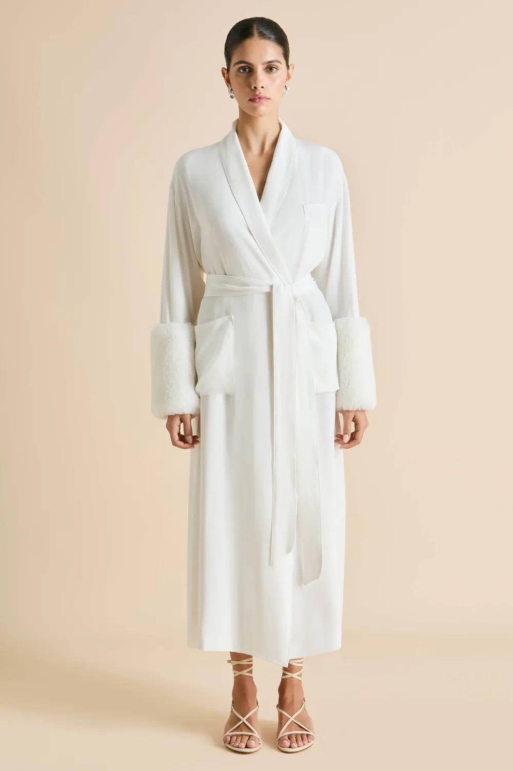 Fashion Capability Snow White Robein Silk Crêpe de Chine Robes