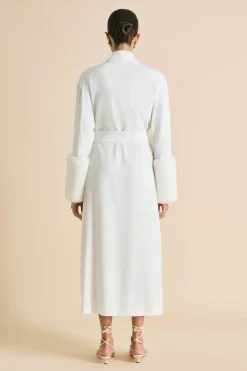 Fashion Capability Snow White Robein Silk Crêpe de Chine Robes