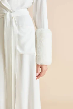 Fashion Capability Snow White Robein Silk Crêpe de Chine Robes