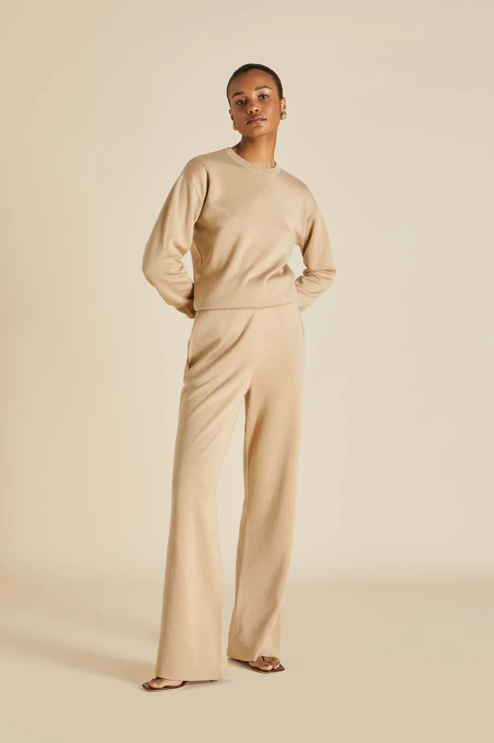 Fashion Carmel Shanghai Tracksuitin Silk-Cashmere Tracksuits