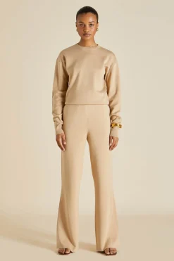 Fashion Carmel Shanghai Tracksuitin Silk-Cashmere Tracksuits