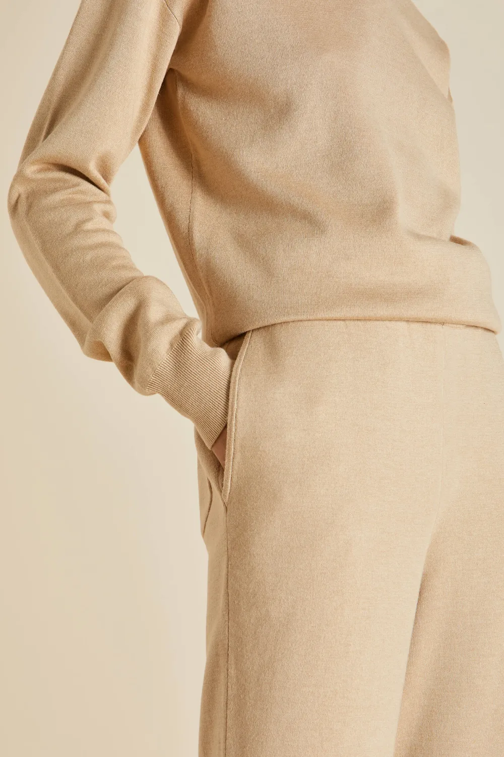 Fashion Carmel Shanghai Tracksuitin Silk-Cashmere Tracksuits