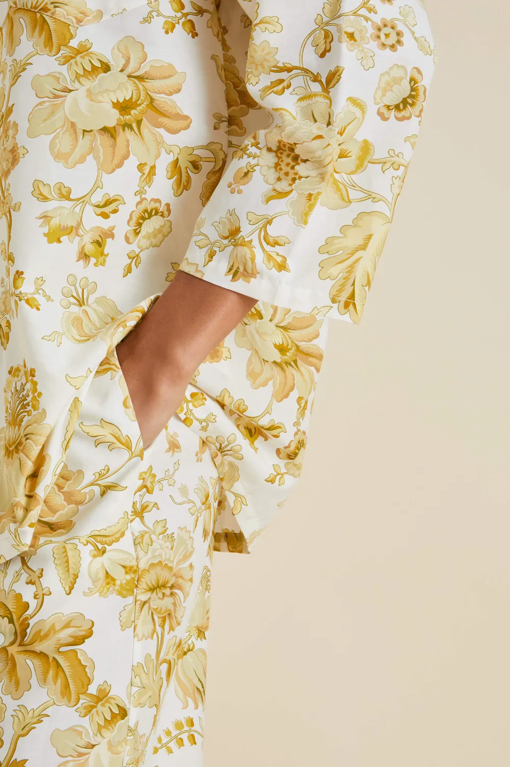 Online Casablanca Aegeus Floral Pajamasin Cotton-Silk Pajamas