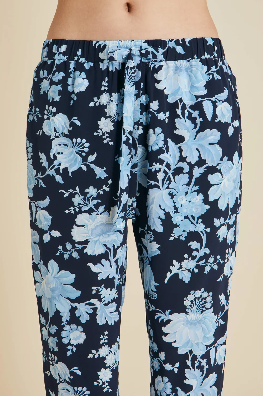 Fashion Casablanca Alcides Floral Pajamasin Silk Crêpe de Chine Pajamas