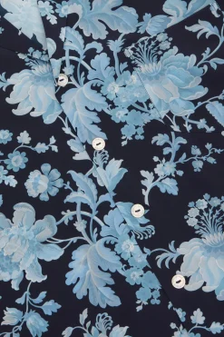 Fashion Casablanca Alcides Floral Pajamasin Silk Crêpe de Chine Pajamas