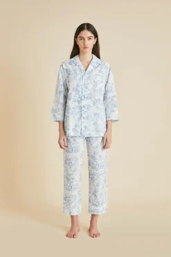 Cheap Casablanca Eros Toile de Jouy Pajamasin Cotton-Silk Pajamas