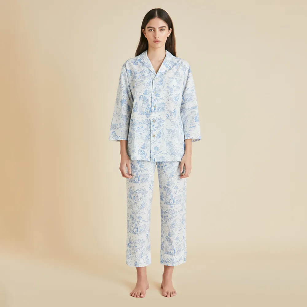 Cheap Casablanca Eros Toile de Jouy Pajamasin Cotton-Silk Pajamas