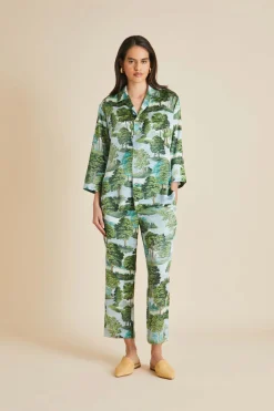 Best Casablanca Hyde Park Pajamasin Silk Satin Pajamas