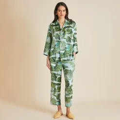 Best Casablanca Hyde Park Pajamasin Silk Satin Pajamas
