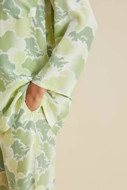 Outlet Casablanca Luna Cloud Pajamasin Silk Crêpe de Chine Pajamas