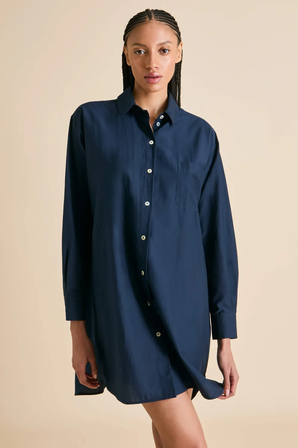 New Celeste Nightshirtin Cotton-Silk Nightshirts