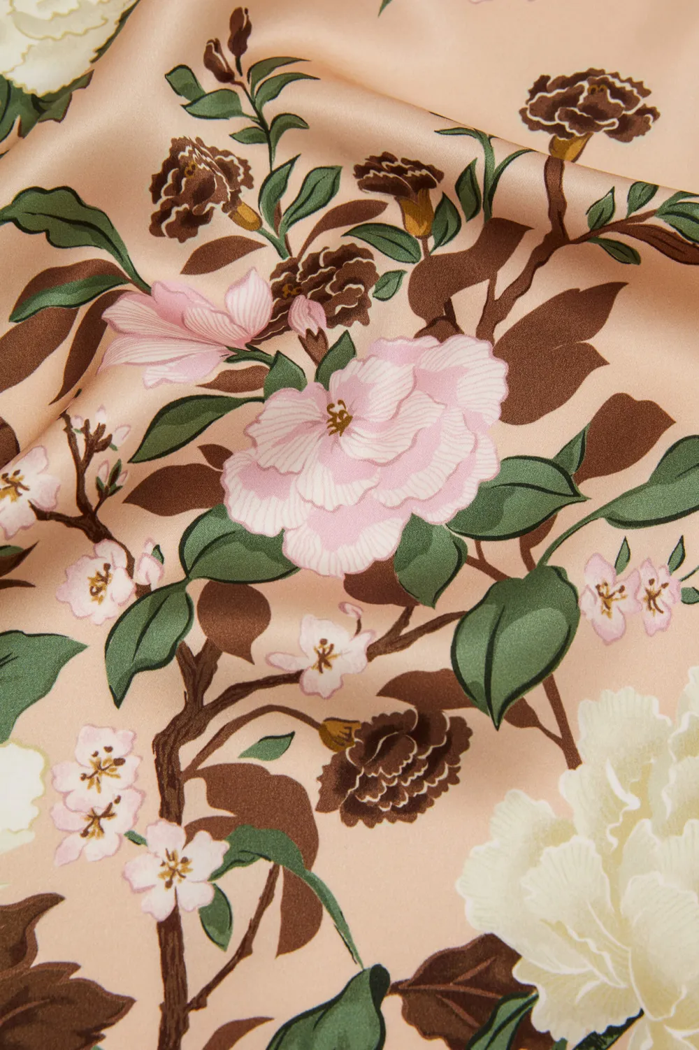 Shop Celeste Tirtoff Floral Nightshirtin Silk Satin Nightshirts