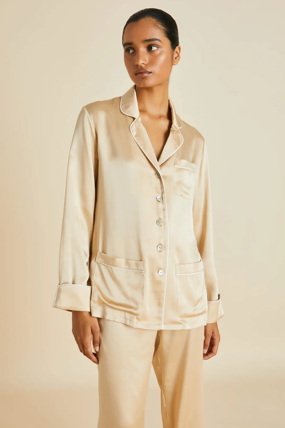 Best Sale Coco Pajamasin Silk Satin Pajamas