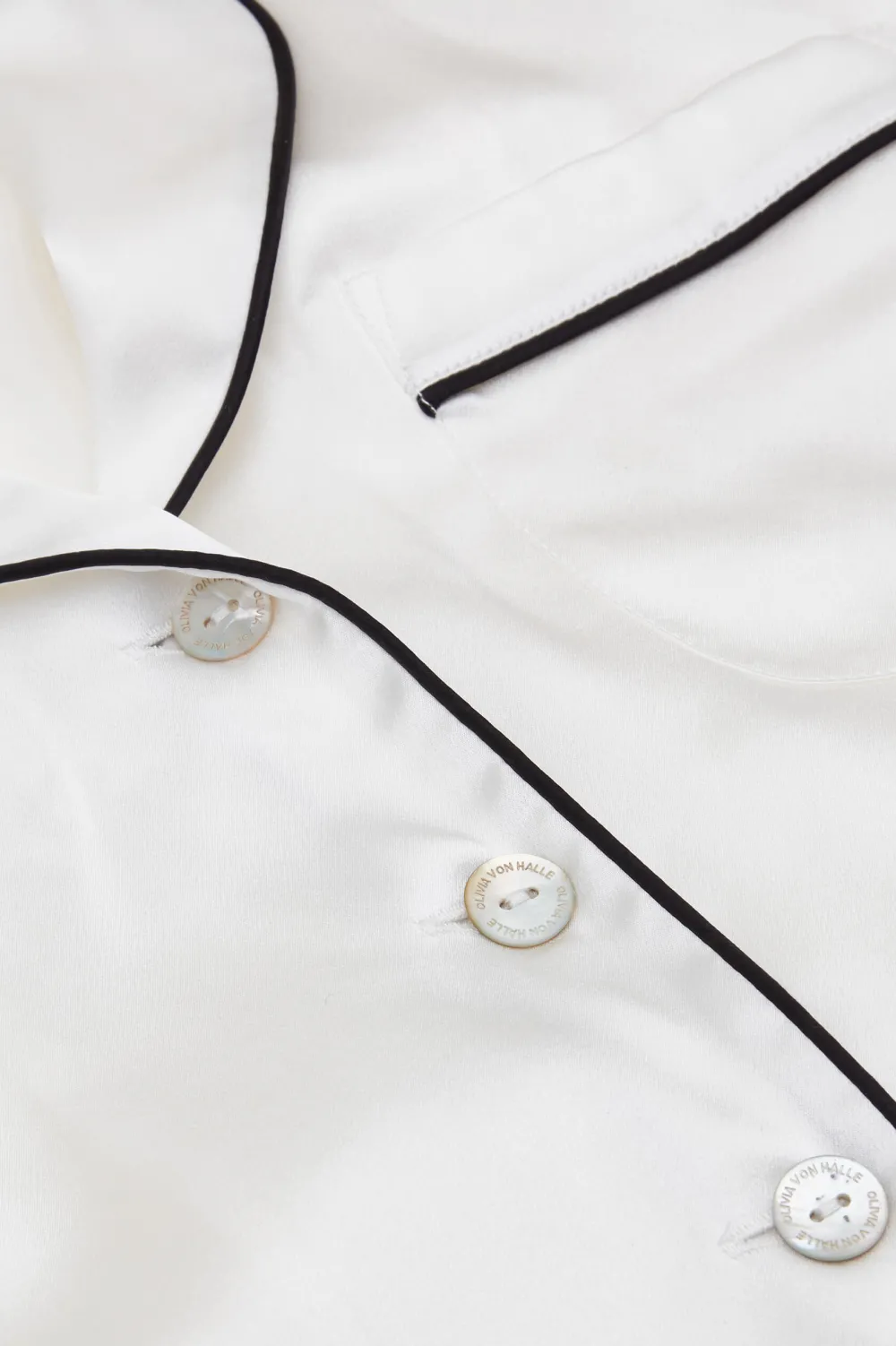 Discount Coco Jet Black Pajamasin Silk Satin Pajamas