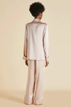Cheap Coco Ivory Pajamasin Silk Satin Pajamas