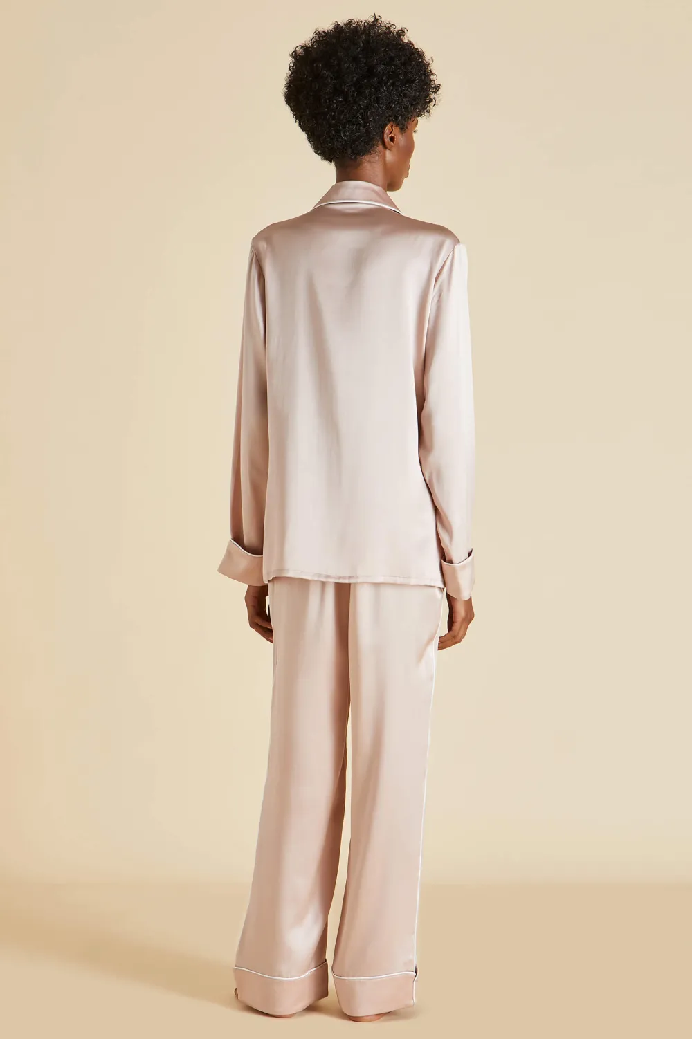 Cheap Coco Ivory Pajamasin Silk Satin Pajamas