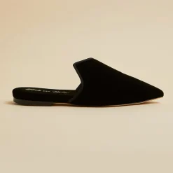 Sale Contessa Verona Black Slippersin Velvet Slippers