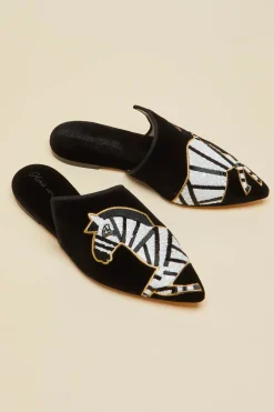 Best Contessa Zebedee Slippersin Velvet Slippers