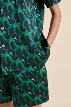 Outlet Emeli Colette Figure Pajamasin Silk Satin Pajamas