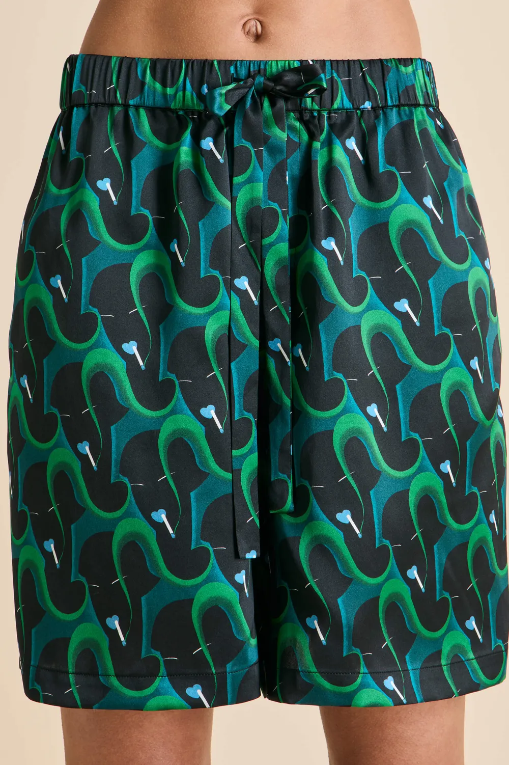 Outlet Emeli Colette Figure Pajamasin Silk Satin Pajamas